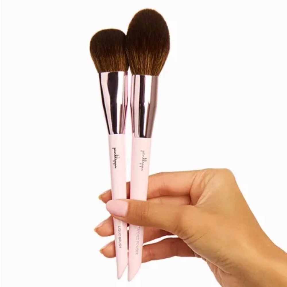 Pinklipps Powder & Blush Makeup Brush Duo